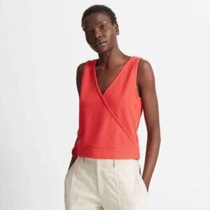 Club Monaco Bintelle Ribbed Wrap Tank Top XS